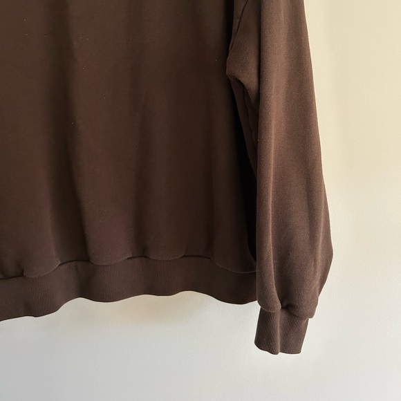 Alo Yoga Accolade Crew Neck Pullover Brownstone Size XL Sweatshirt Unisex - Picture 4 of 6
